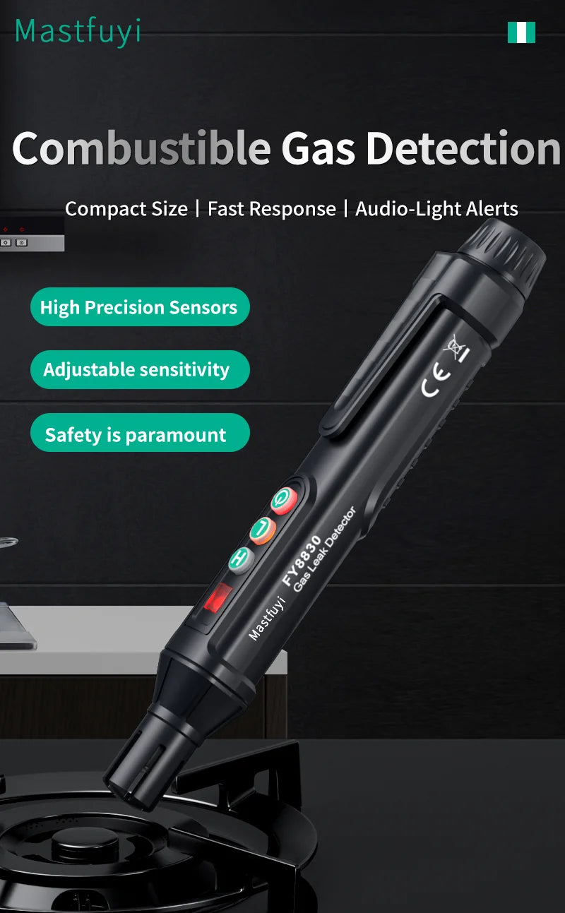 New Portable Gas Leak Detector Natural Gas Detector Combustible Gas Detector With Audible And Visual Alarm Gas Sniffer Test