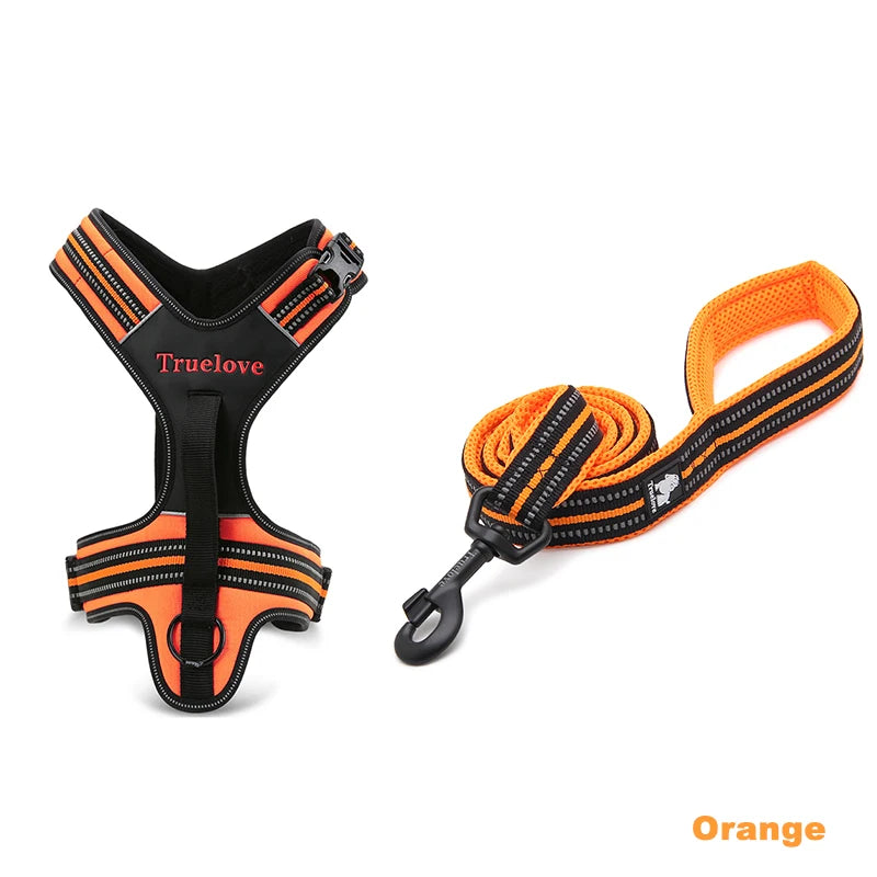 True Love Pet No Pull Adjustable Dog Harness and Leash Set for Medium & Large Dogs TLL5551 TLL2112