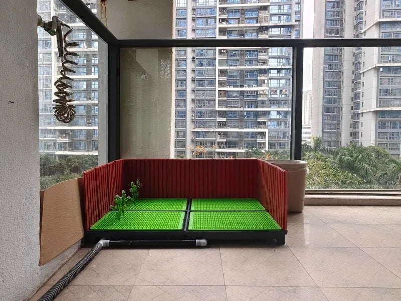 Flush Dog Toilet Direct Drainage System Dog Toilet Training Walls Pet Potty Indoor with Drain Pets Urinal Large Medium Supplies