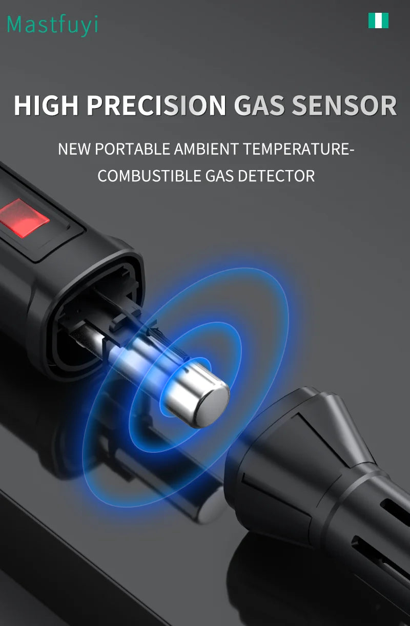 New Portable Gas Leak Detector Natural Gas Detector Combustible Gas Detector With Audible And Visual Alarm Gas Sniffer Test