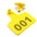 Customized Farm Animal Eartags, Cow Cattle Ear Tags, Plastic TPU Identification Label with Number for Pig Sheep, 20Pcs