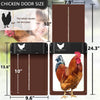 Automatic Chicken Coop Door Chicken House Door Light Sensor Farm Chicken Opener Pets Duck Cage Door Supplies Battery Powered