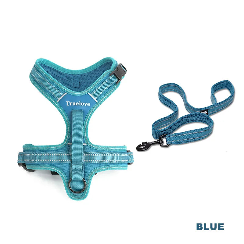 True Love Pet No Pull Adjustable Dog Harness and Leash Set for Medium & Large Dogs TLL5551 TLL2112