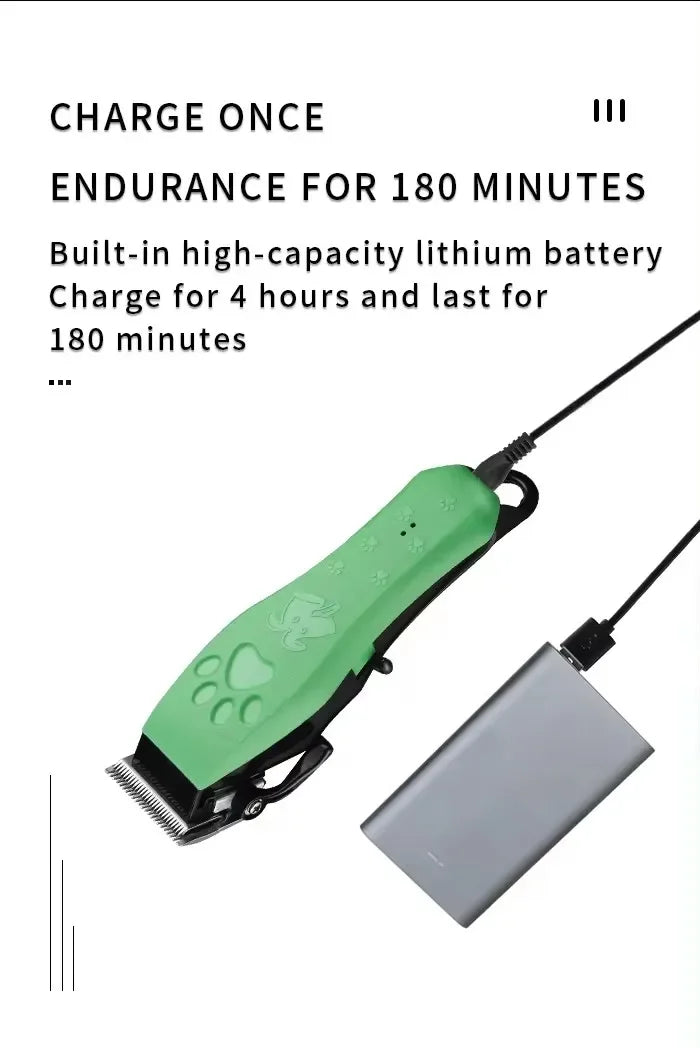 Pet Grooming Hair Clippers Rechargeable Cat Hair Trimmer for Dogs Adjustable Professional Electric Rechargeable Cat Shaver