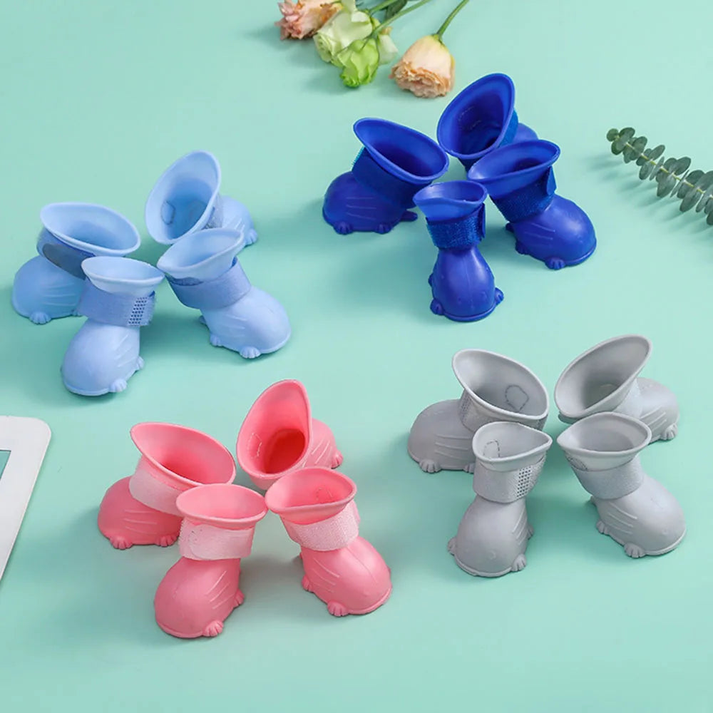 Brand New Pet Rainshoe Waterproof Anti-slip Rubber Boots For Small Medium Large Dogs Cats Outdoor Shoe Dog Boots Pet Accessories