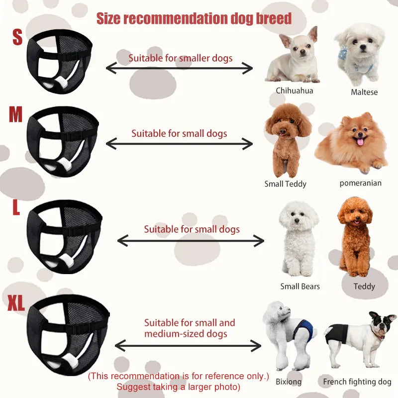 Breathable Adjustable Female Dog Diapers with 3 Replacement Pads - Ideal for Dogs in Heat, Menstruation, and Incontinence