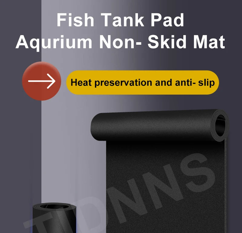 Fish Tank Mat Aquarium Anti-Slip Pad Shock-Absorbing Mute Thickened Black Mat Turtle Tank Landscaping Environmental Insulation