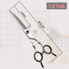 High quality professional pet grooming scissors, curved fishbone scissors, 440C alloy steel, dog grooming and hair trimming tool