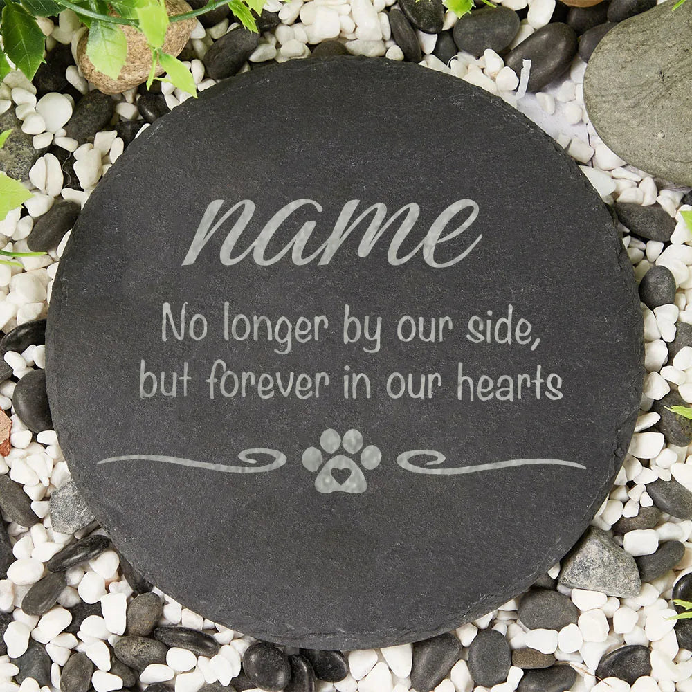 Pet Memorial Gift Custom Pet Memorial Garden Stone Slate Engraved Garden Slate with Dog Name Dog Loss Gifts