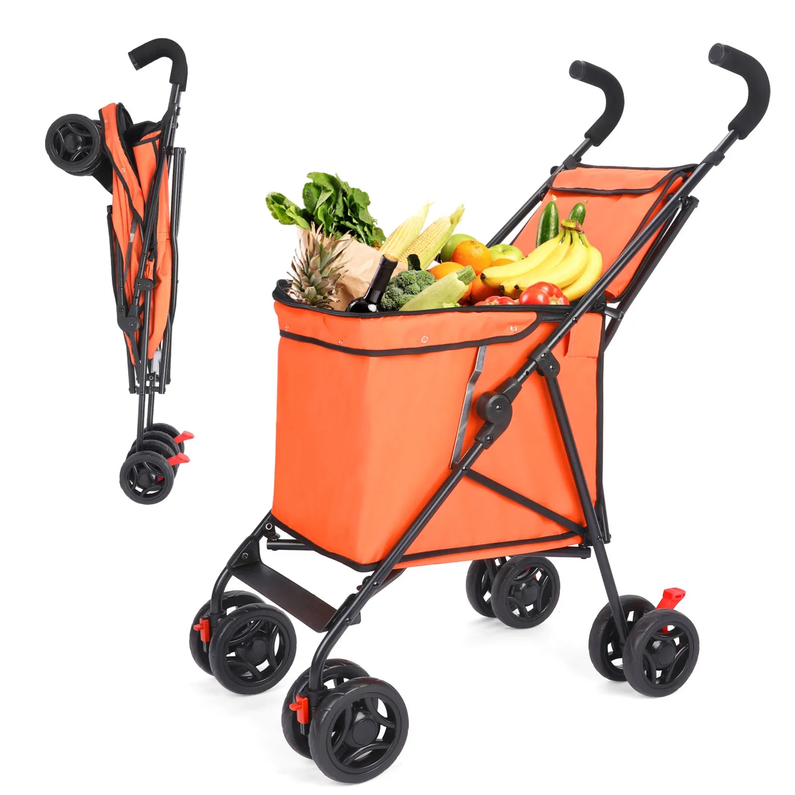 Multifunctional Cart Folding Portable  Durable Lightweight Market Purchase Bag Trolley,Pet Stroller,For Picnic