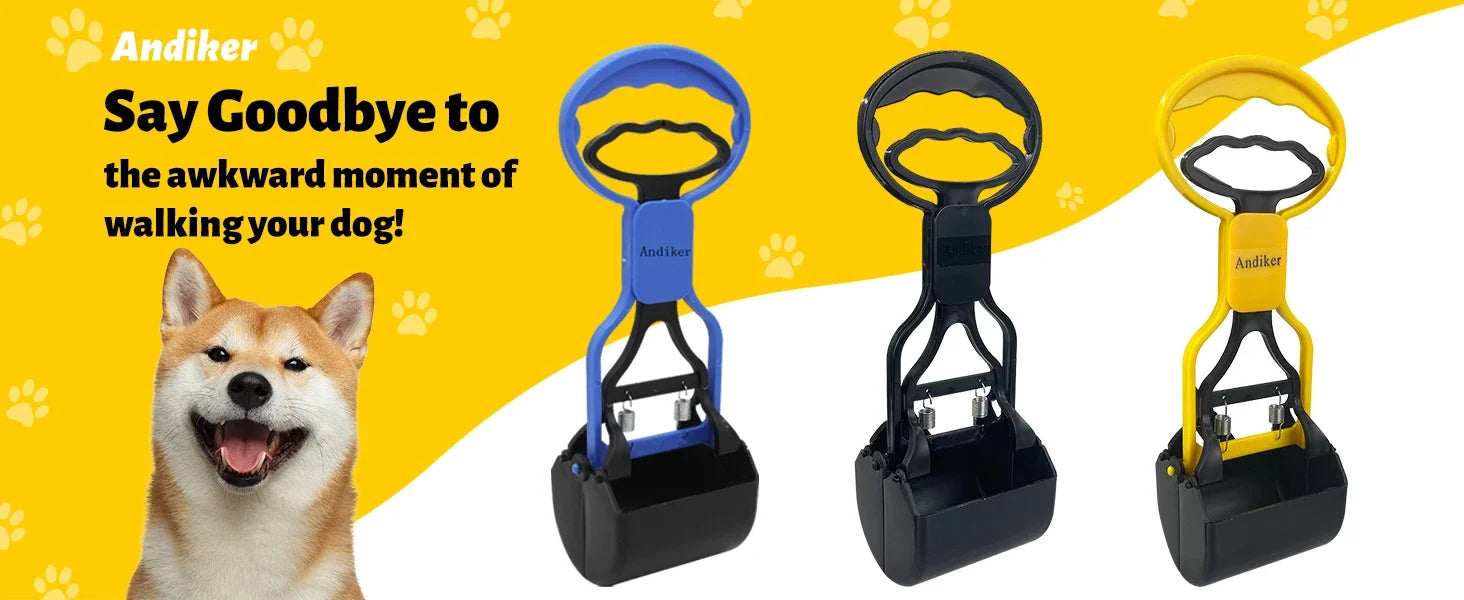 Pet Dog Long Handle Pet Pooper Scooper Dog Cat Waste Picker Jaw Poop Scoop Pick Up Clean Waste Cleaning Tools Pet Supplies 28CM