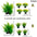 5pc Aquarium Plants Ornaments Plastic Simulation Artificial Water Grass Fish Tank Decoration Accessories