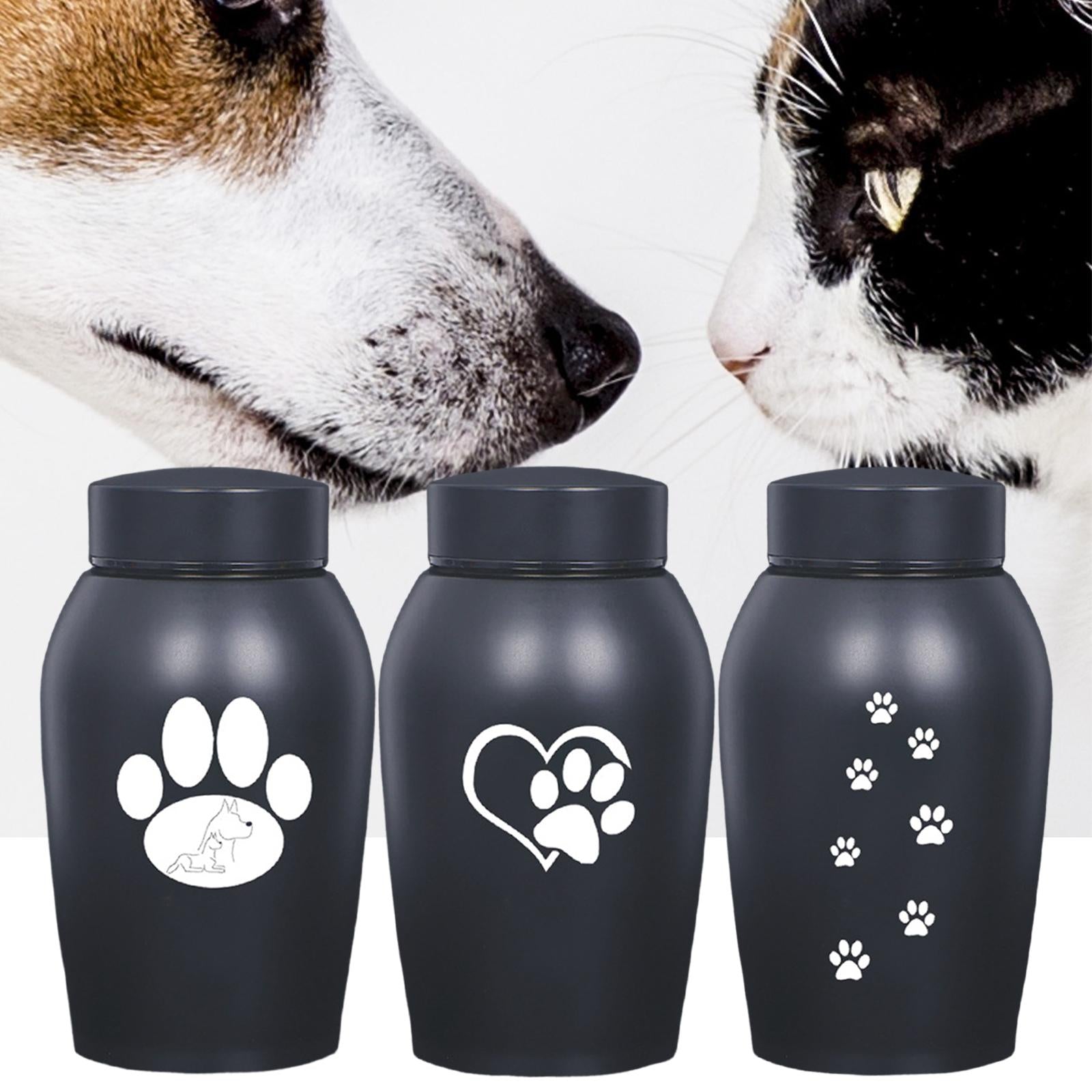 500ML Pet Cremation Memorial Urn Retain Memories Burial Keepsake for Funeral Box Pet Cremation Urn Kittens Puppy Keepsake