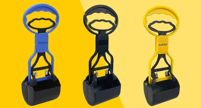 Pet Dog Long Handle Pet Pooper Scooper Dog Cat Waste Picker Jaw Poop Scoop Pick Up Clean Waste Cleaning Tools Pet Supplies 28CM