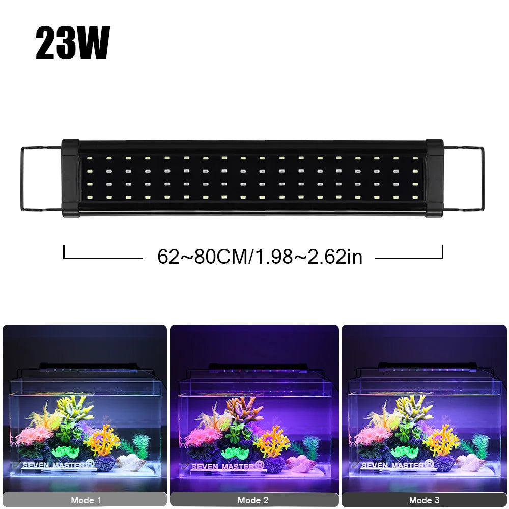 Aluminum Alloy Aquarium Lamp For Plant Grow Fish Tank Bracket Lights Clip on Fish Tank