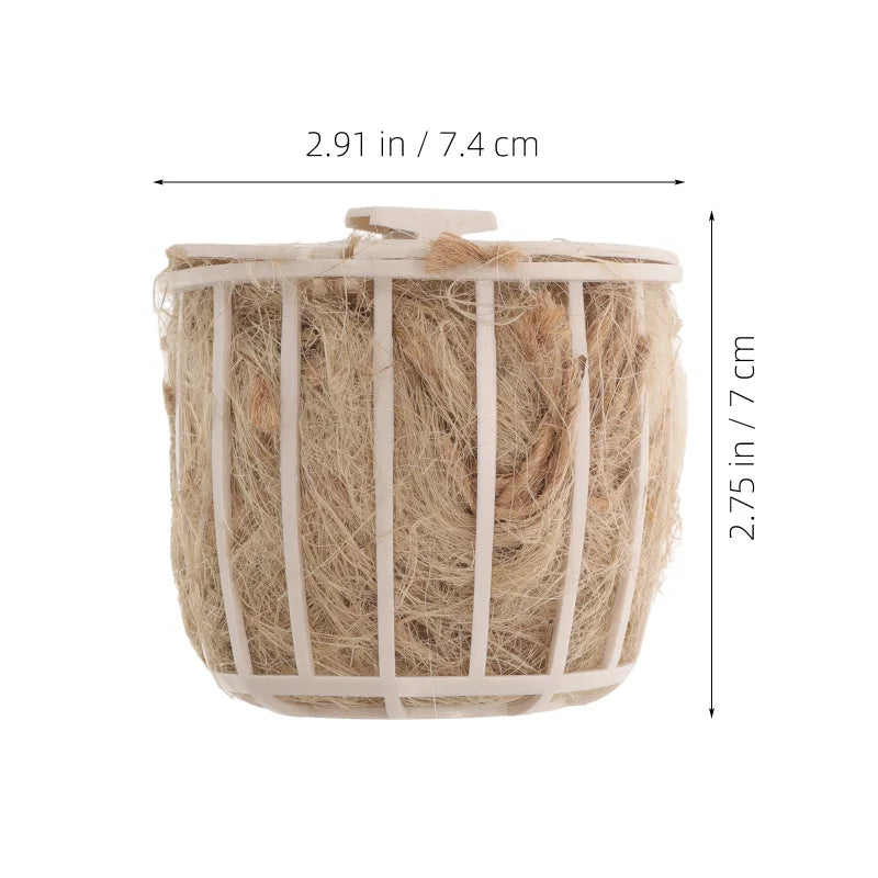 Bird Nest Toy Bird Cage Canary Hatching Breeding Bowl Parrot Hideaway Shelter for Budgie Finches Parakeet Conures Cockatiel