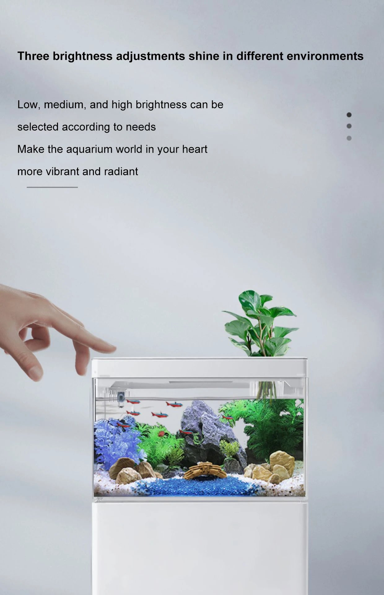 Fish tank living room small landscape ecological tank household USB powered mini tank fish tank
