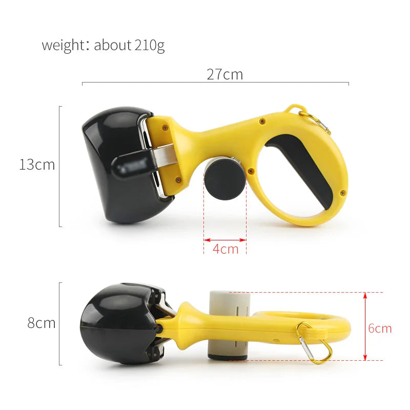 Portable Pet Pooper Scooper Dog Waste Scoop Sanitary Pickup Remover for Outdoor Cleaning Puppy Cat