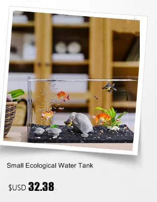 PET Aquarium Box Plastics Ultra-white Organic Glass Explosion-proof Fish Tank Tabletop Small Ecological Water Tank