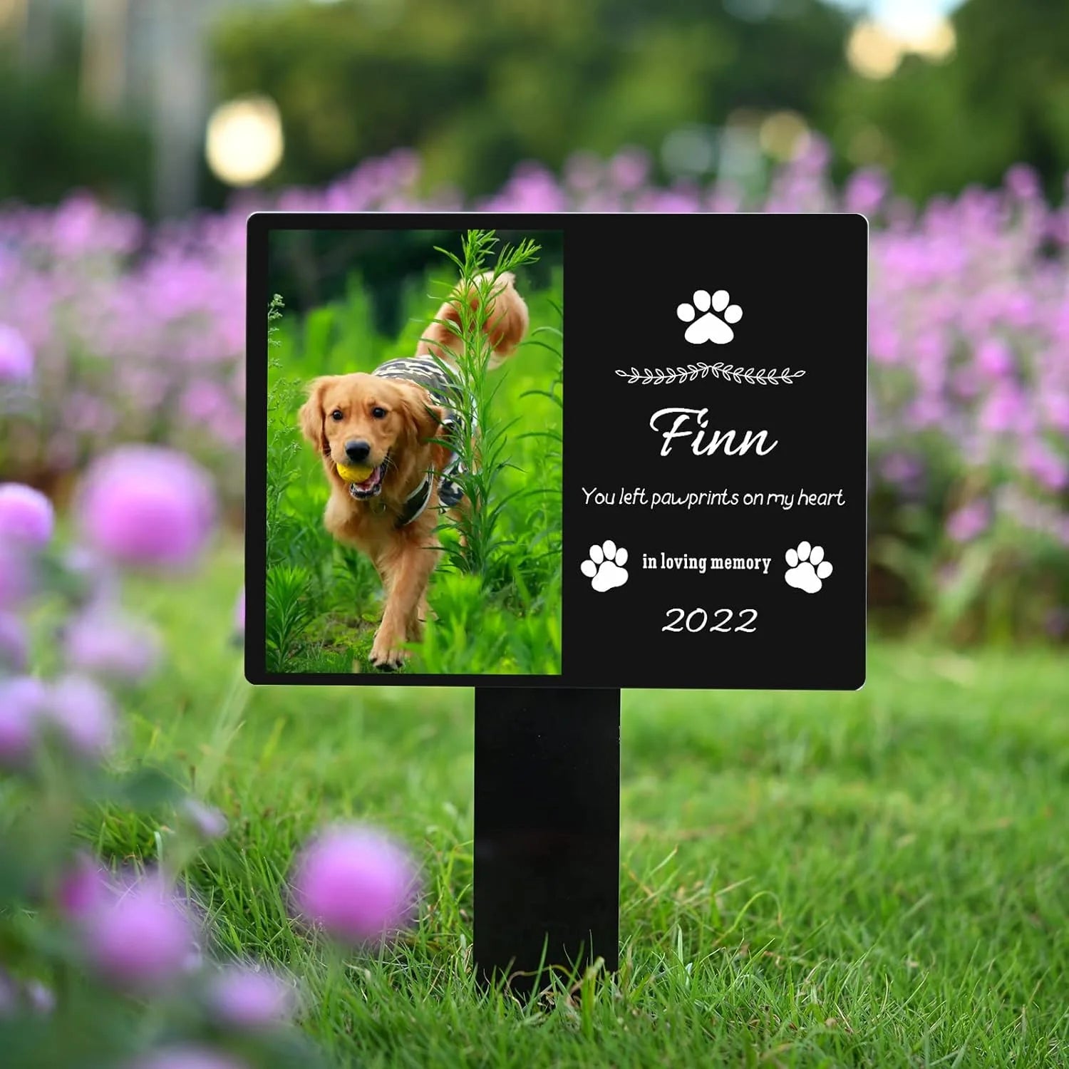 Custom Pet Memorial Garden Stake Acrylic Dog Memorial Sign Cat Garden Sign Pet Grave Markers Personalized Pet Memorial Gift