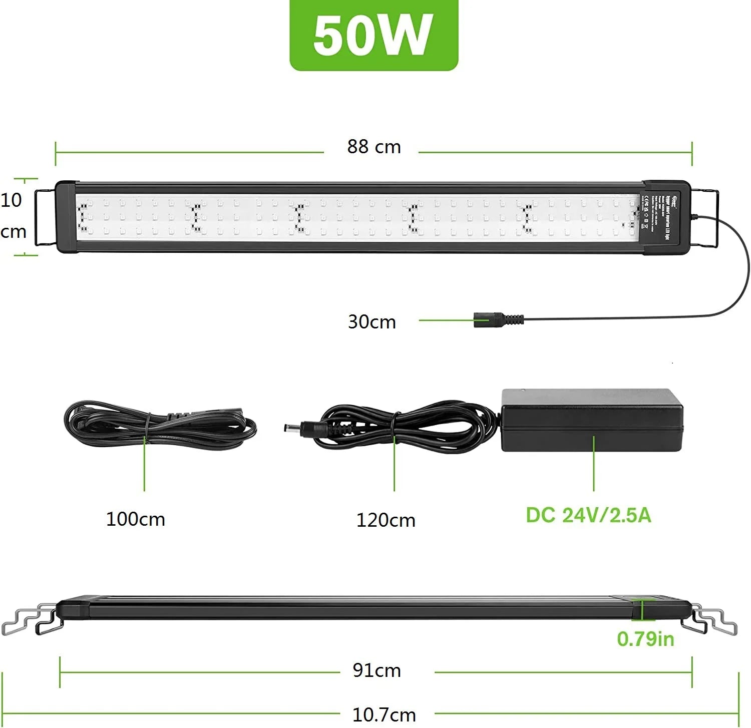 Smart Aquarium Light App Control Full Spectrum Fish Tank Light Bluetooth Coral Reef Lamp for Freshwater Saltwater Tank Lamps
