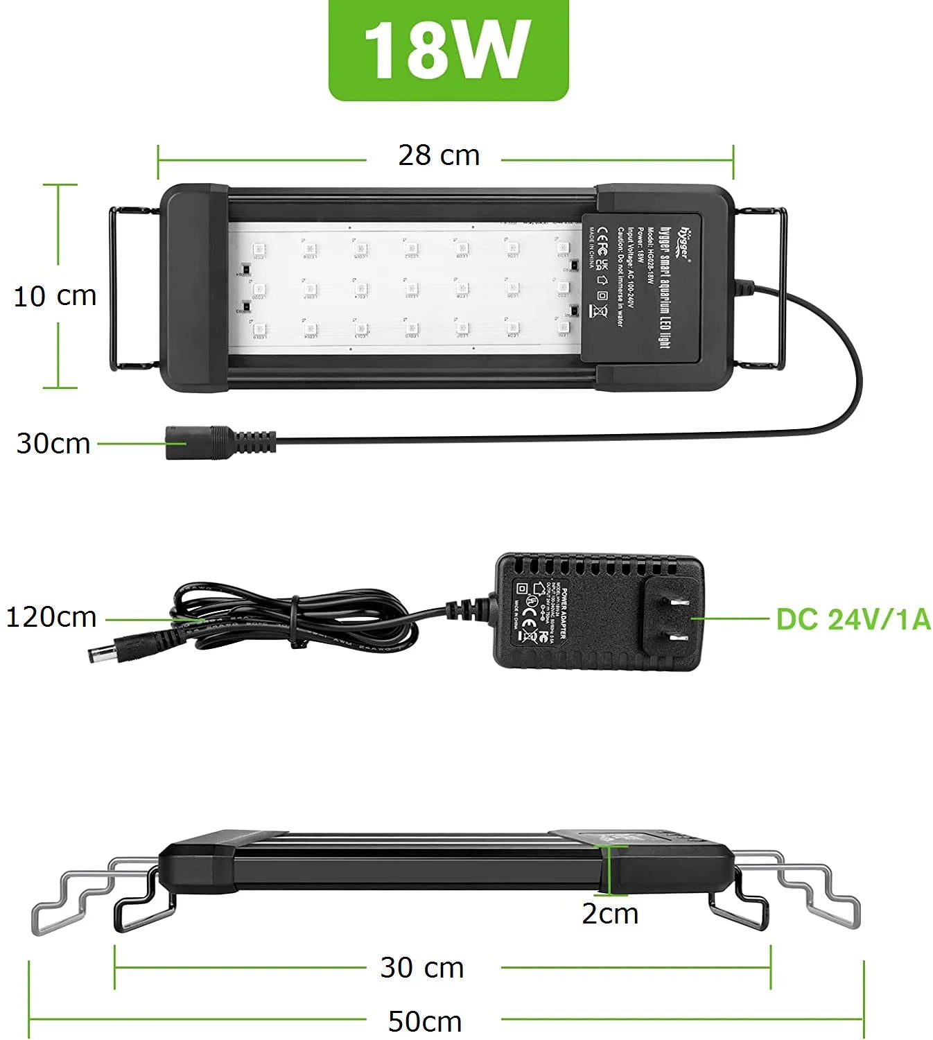 Smart Aquarium Light App Control Full Spectrum Fish Tank Light Bluetooth Coral Reef Lamp for Freshwater Saltwater Tank Lamps