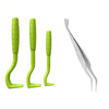 3 Pcs Tick Remover Hook Flea Remover Tweezer Tick Pull Pet Cat Dog Accessaries Ticks Removal Tools Flea Extractor Pet Supplies