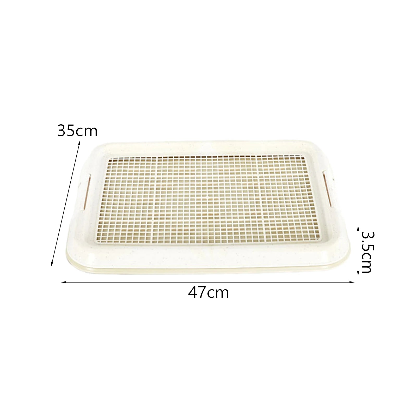 Dog Toilet Anti Slip Removable Mesh Potty Training Tray Puppy Pee Pad Holder for Small Dog Cat Pet Cleaning Supplies 47x35x3.5cm