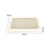 Dog Toilet Anti Slip Removable Mesh Potty Training Tray Puppy Pee Pad Holder for Small Dog Cat Pet Cleaning Supplies 47x35x3.5cm