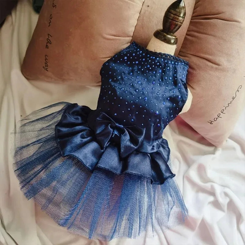 Dog Summer Dress Cat Lace Skirt Pet Clothing Chihuahua Tulle Skirt Puppy Cat Princess Apparel Cute Puppy Clothes Dog Accessories