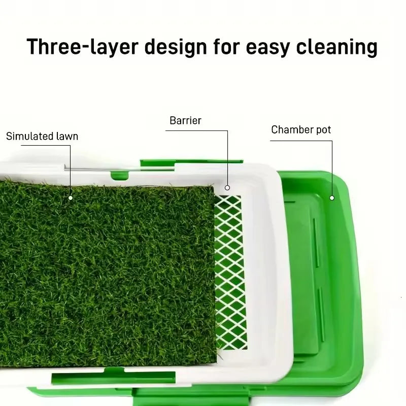 Pet Dog Toilet Artificial Grass Dog Potty Splashproof Washable Reusable Pee Pads Dog Training Toilet Puppy Pad Tray Pet Supplies
