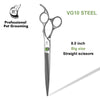 Crane 8 Inch Professional Pet Scissors Set Dog Grooming Scissor VG10 Steel Kit High-end Straight Curved Chunker Thinning Shears