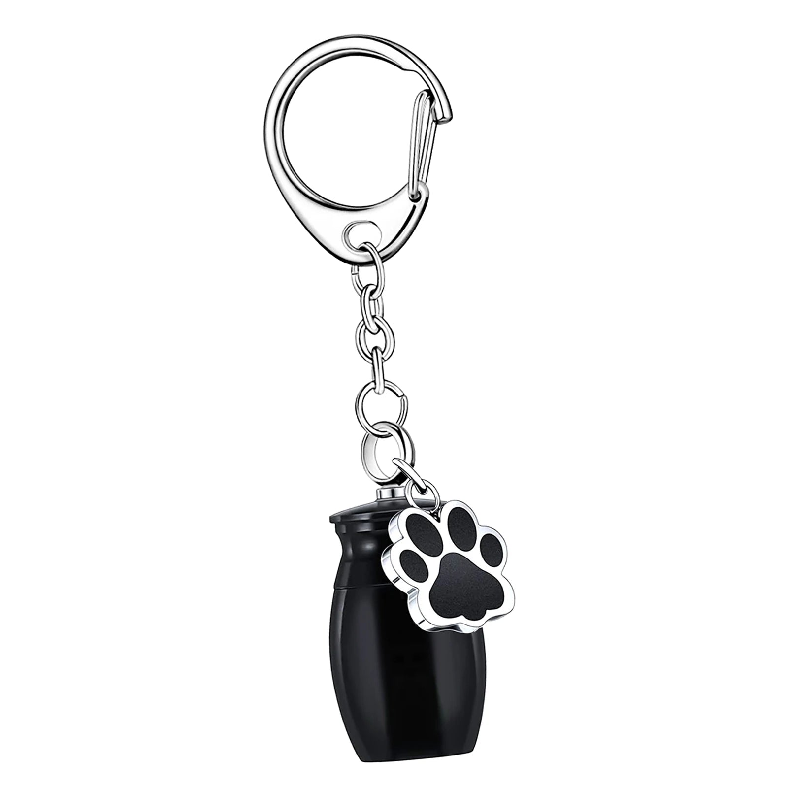 Small Keychain Pet Urn Portable Keep Precious Memories Keepsake Pet Hair Storage Jar Souvenir for Rabbit Kitty Bunny Puppy