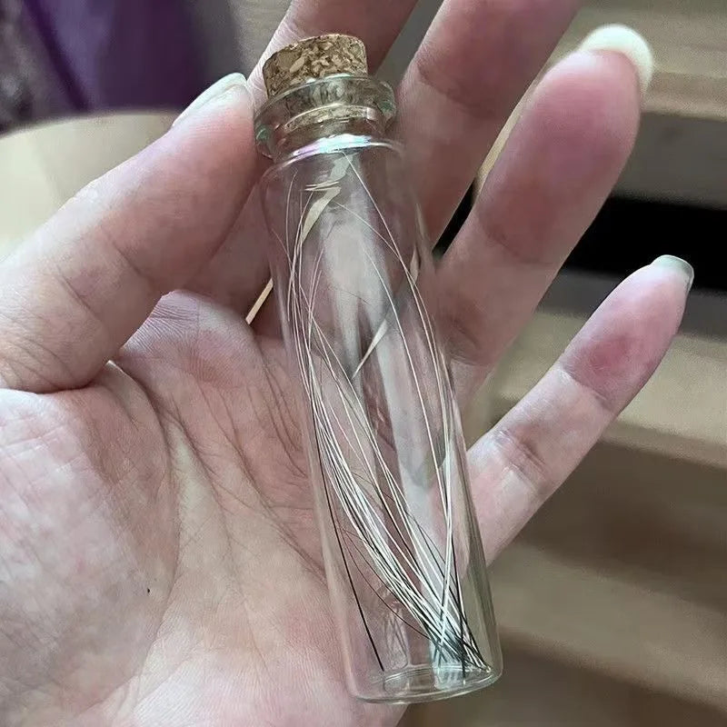 Cat Beard Storage Bottle Collect Luck Commemorative Pet Hair Cat Dog Teeth Preservation Souvenir Beard Collection Bottle