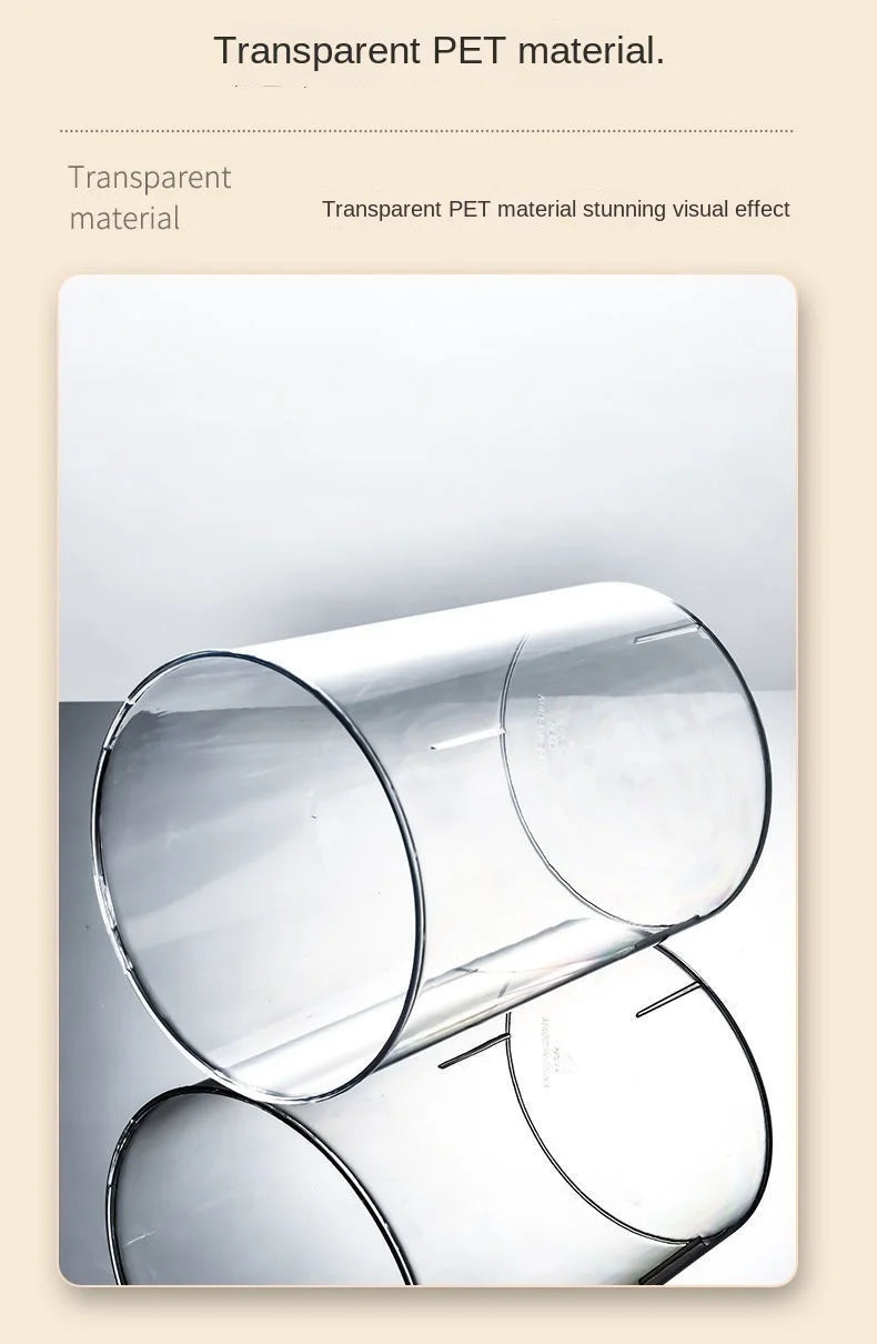 PET Aquarium Box Plastics Ultra-white Organic Glass Explosion-proof Fish Tank Tabletop Small Ecological Water Tank