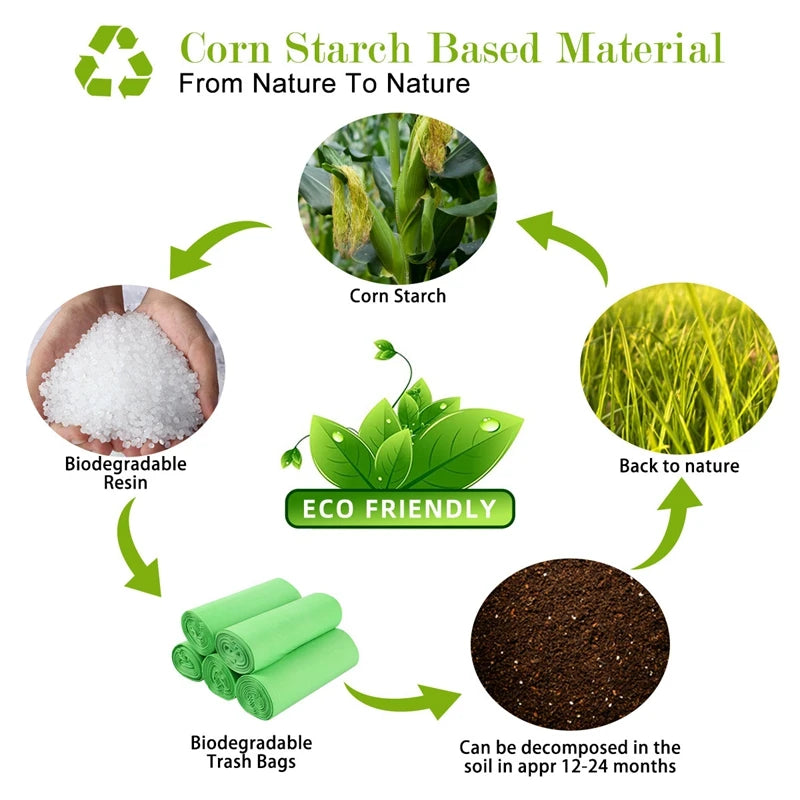 Biodegradable Pet Waste Bags Thickened Portable Printed Dog Poop Bags Eco-friendly Outdoor Pet Poop Pickup Bags with Organizer