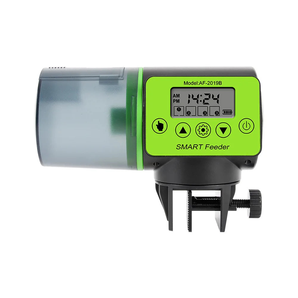 Automatic Fish Feeder Digital Fish Tank Aquarium Food Dispenser Plastic Intelligent Timing Electric Fish Feeding Tool For Turtle