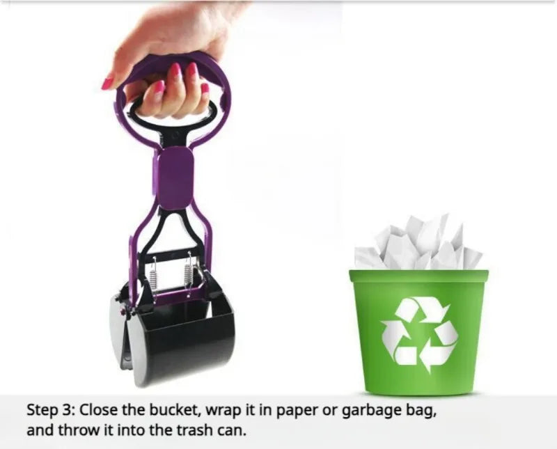 New Dog Poop Picker Extra Long Handle Large Collapsible Scooper Outdoor Dog Walking Cleaning Tool Feces Collector Pet Products