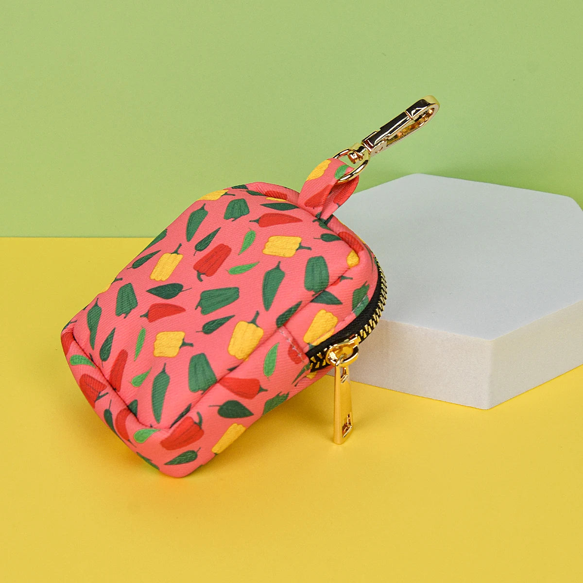 1 Pcs Valentine's Day and New Year's gift For Dog High Quality Designer Cute Pattern Gold Metal Hardward Dog Poop Bag Holder