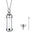 Stainless Steel Cremation Jewelry Transparant Glass Keepsake Loved Ones Ashes Holder Keepsake Human Ashes Memorial Pendant