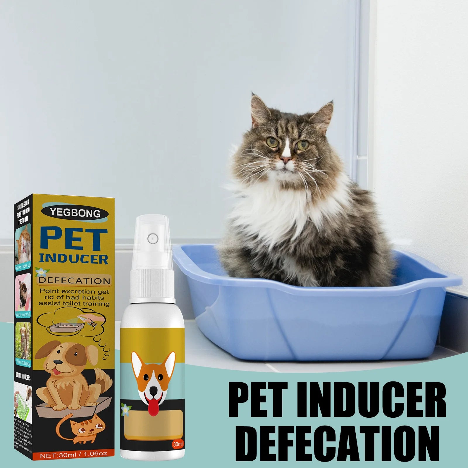 Pet Toilet Training Spray Puppy Positioning Defecation Cats Potty Training Indoor Outdoor Portable Location Dogs Spray Inducer
