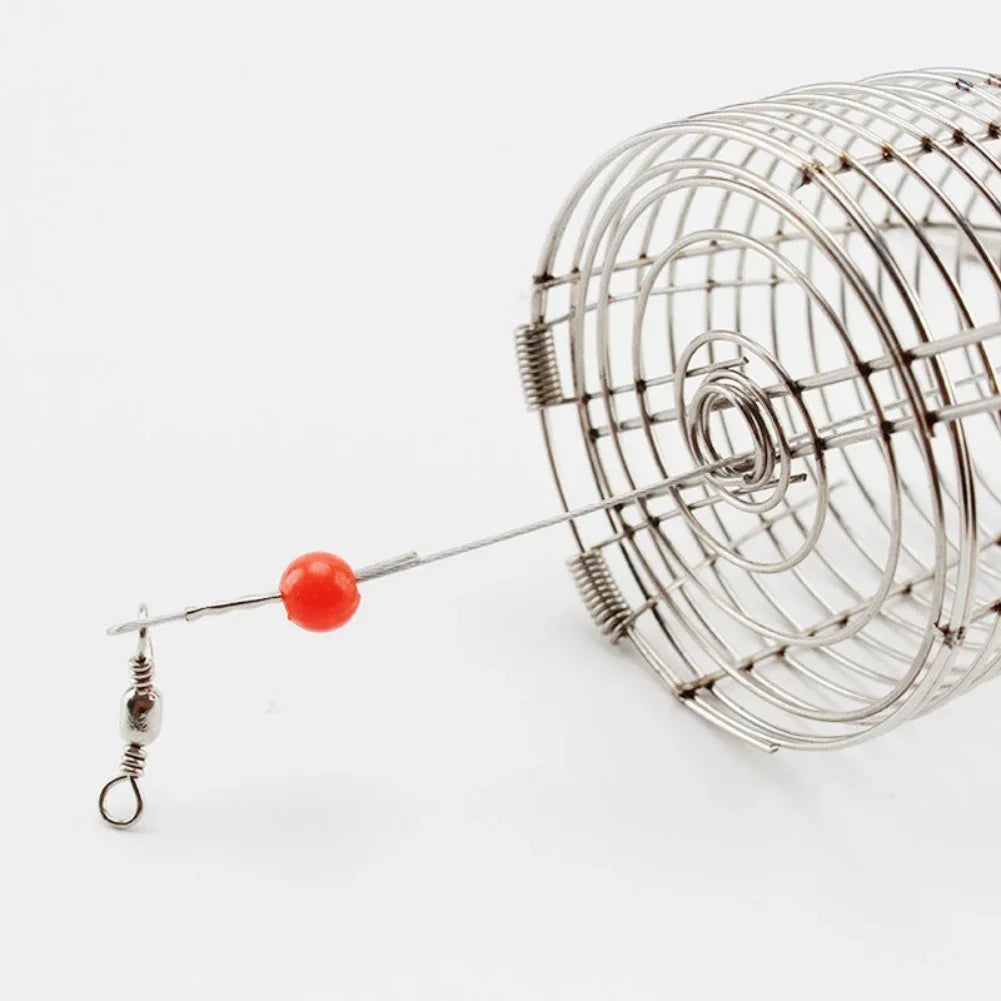 Shrimp Feeding Dish Stainless Steel Shrimp Bowls Feed Dish Metal Container Bait Cage Fish Tank Accessories for Shrimp Foods