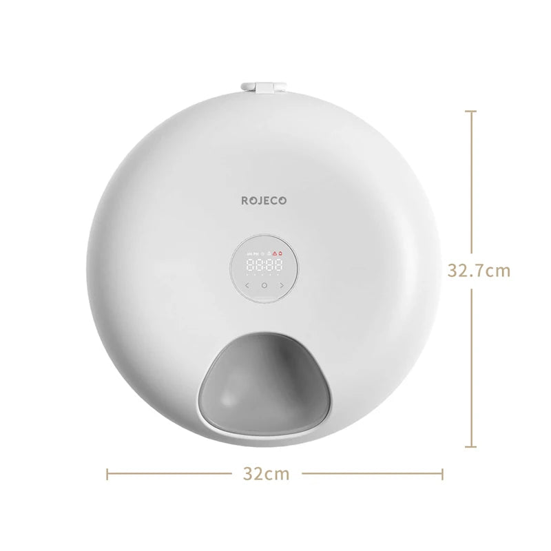 ROJECO 6 Meals Automatic Pet Feeder Smart Cat Food Dispenser For Wet & Dry Food Kibble Dispenser Accessories Auto Feeder For Cat