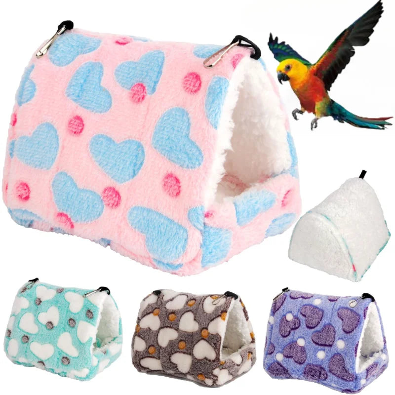 Plush Bird Nest for Parrot Birds Hammock Birdcage Decoration Hamster Nest Bird Accessories jaulas para pájaros 1pcs