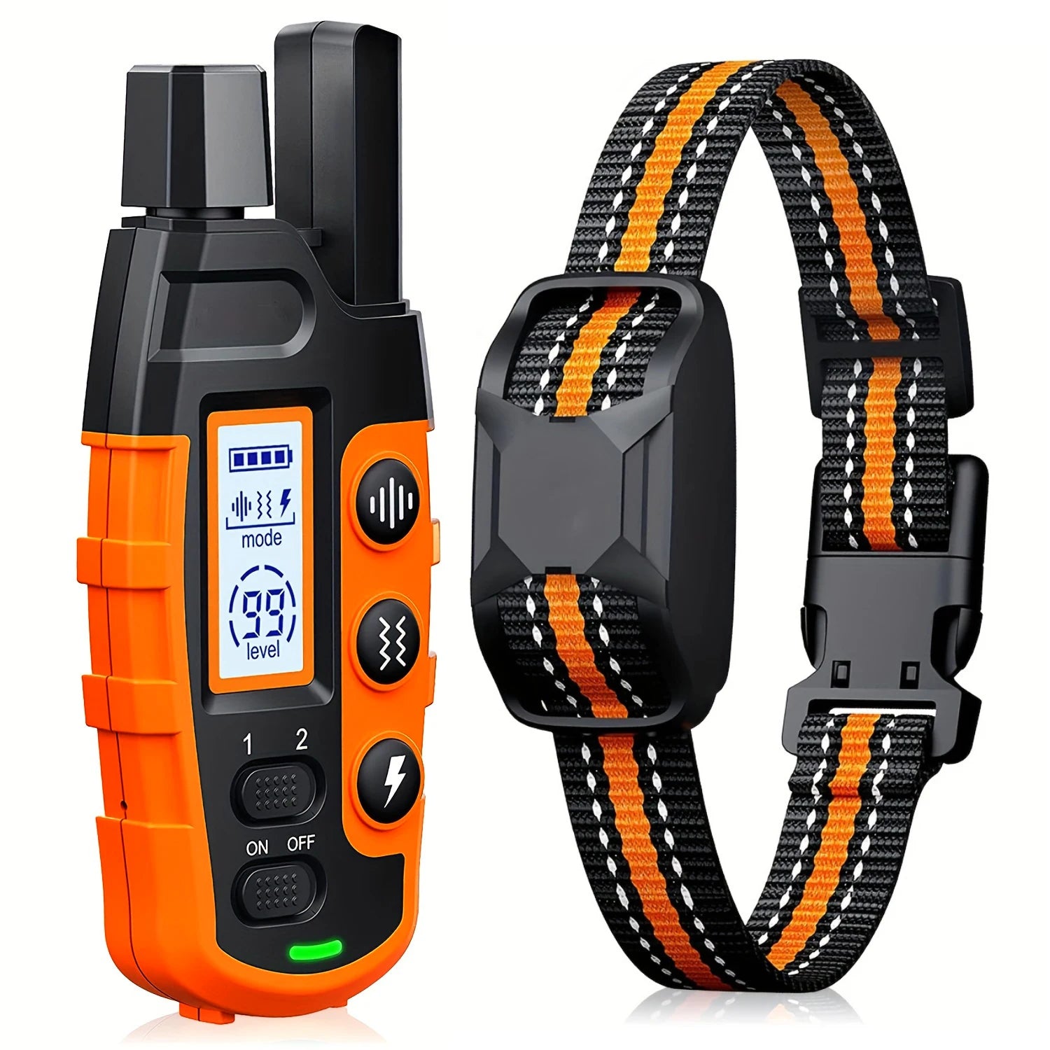 3300Ft Electric Dog Training Collar Remote Control Waterproof Pet BehaviorFor 5-120lbs Puppy With Shock Vibration