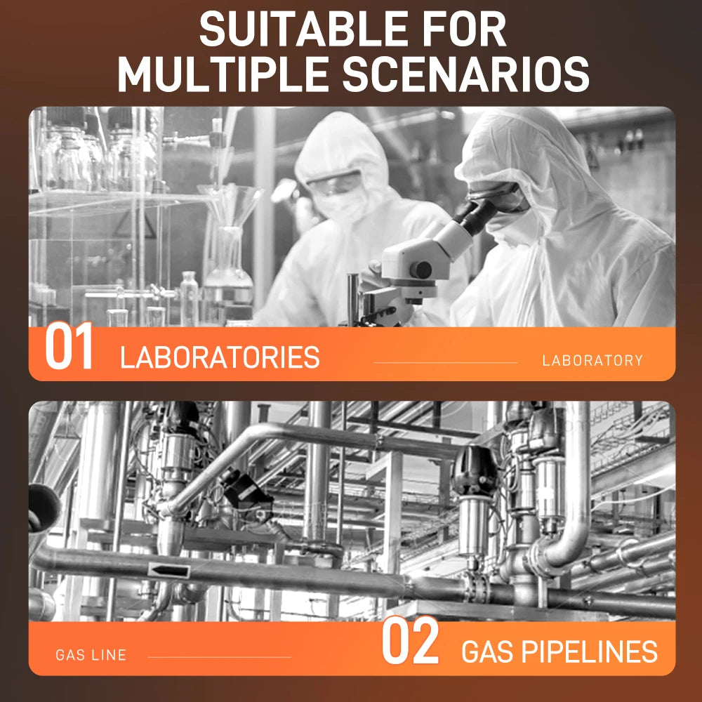 NOHAWK 4-in-1 Portable Gas Detector Combustible Natural Leak Alarm with Sound Screen Vibration for Home or Factory Safety