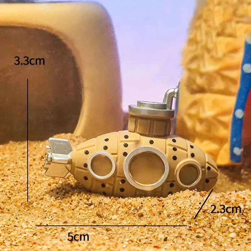 Resin Submarine Ornaments Aquarium Fish Tank Decoration Fish Shrimp Shelter Cave Landscaping Accessories for Aquarium Fish Tank