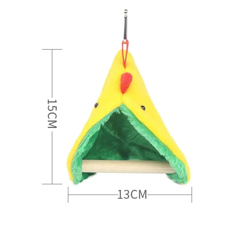 Warm Bird Shawl Nest Corner Parrot Blanket Pet Small Animal Hanging Tent Cage Decoration for Parakeet Lovebird Cockatiel
