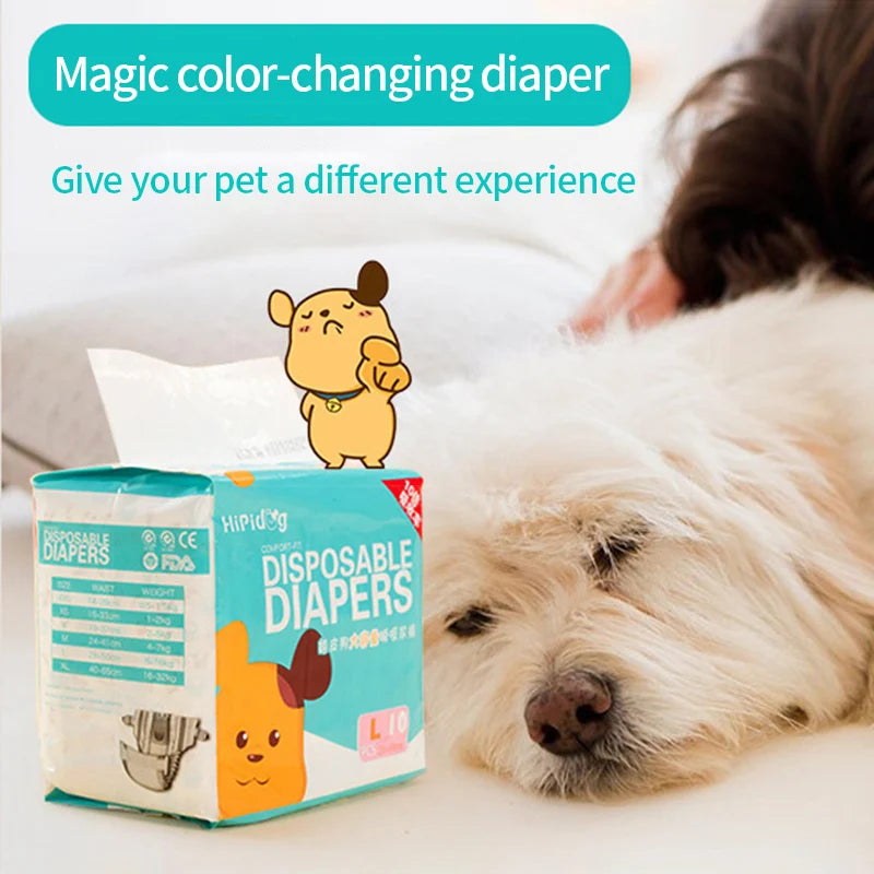 Female Dog Diaper Super Absorption Pet Menstrual Physiological Pants Leakproof Nappies Pants Breathable Puppy Short Dog Supplies