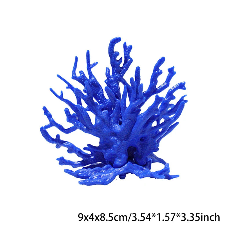 Mini Fish Tank Decorartion Resin Simulation Coral Micro Landscape Fish Tank Starfish Aquarium Decor Ornaments Plants Accessories